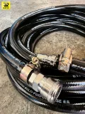 สายลม ETP 4 หุน (1/2 นิ้ว) ยางดำทนแรงดันสูง พร้อมคอปเปอร์และเข็มขัดรัด (สำหรับงานหนัก/อู่รถบรรทุก) - รูปที่ 1