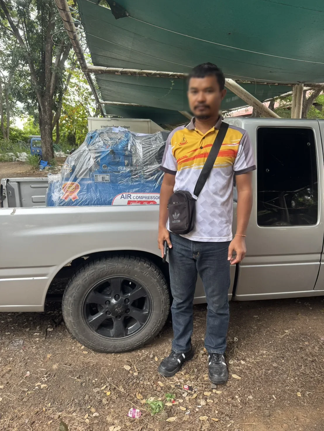 ภาพส่งมอบ ปั๊มลมสายพาน ETP  ขนาด 150ลิตร มอเตอร์ 3HP รุ่น EVA-65 (ไฟ 220V) จังหวัดนครราชสีมา รูปที่ 1